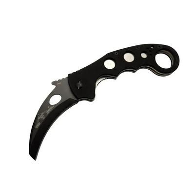 Böker Emerson 0504 BK Siyah Karambit Kamp Çakı 20cm- Manuel, Kemerlikli