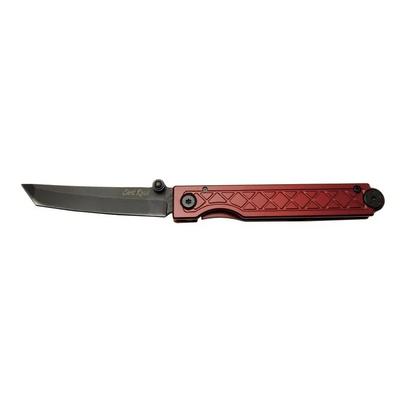 Chris Reeve Pocket Samurai 7425 RD Kırmızı Kamp / Outdoor Çakı 18cm - Manuel, Kemerlikli, Kutulu