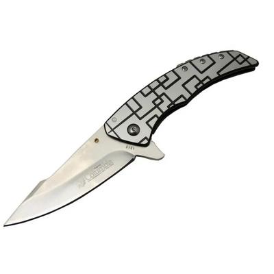 Columbia 1315BK Labirent Kamp Çakı 20 cm - Metal Sap, Yarı Otomatik