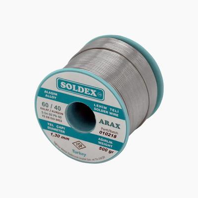 Soldex Arax 60-40 Lehim Teli 500 Gr 1.6 mm - Sn:60 / Pb:40