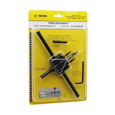 TwoStars LRD-61 | Ayarlı Alçıpan Delme Aparatı - Çift Bıçaklı, 30mm-200mm Ayarlanabilir Çap, 25mm-50mm Kalınlık