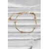 316L Çelik Gold Renk Top Zincirli Kadın Bileklik - TJ-BB8393