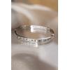 316L Çelik Roma Rakamlı Silver Renk Bilezik Kelepçe - TJ-BB3566