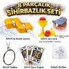 8’li Sihirbazlık Seti (Kibrit, Defter, Halka, Kupa, İp, 3’lü Kart)