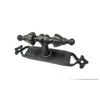 Antika Tarz Dekoratif Pirinç Burma Pencere Kolu - 152x32 mm, Oksit