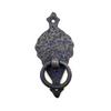 Antika Tarz Dekoratif Pirinç Mini Kapı Halkası - 105x47 mm, Oksit