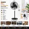 Armia 18 inç Sanayi Vantilatörü - 3 Metal Kanat 56 cm Çap 140 cm Yükseklik 80W