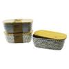 Yakut 10876 Bambu Kapak, Dikdörtgen Melamin Ekmek Sepeti - 36x20 cm