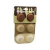 Barotti DMR-8750 | 6'lı Klasik Çizgili Mini Silikon Muffin Kek Kalıbı Seti - Askılıklı