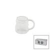 Barotti DMR-8795 | 2 Adet Üzüm Kabarcıklı Borosilikat Cam Bardak - Kulplu & Isıya Dayanıklı Termisil (350ml)