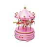 Barotti Musie Box Carousel DMR-8380 Müzikli Atlı Karınca (Çevirmeli Kurmalı) Renkli Plastik