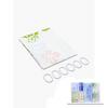 BİH SHOWER CURTAIN-616-617 T0812-06 ( ÇİF KANAT ) PVC BANYO PERDESİ ( 2 PCS X 90X180CM & 12 HALKALI )*144