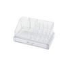 Blackstone KRC-005 Düz Tek Kat Çekmeceli Makyaj & Takı Organizeri (Mika Kristal Plastik) 16 Bölme (23.3x13.5x11.5cm)