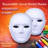 Boyanabilir Surat Model Maske – Lastikli Kendin Tasarla