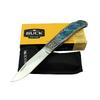Buck Knives BK-009BL Mavi Kamp Çakı 23 cm - Sedef &amp;amp;amp; Metal Saplı, Kılıflı, Kutulu
