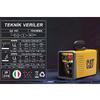 CAT DZ161T 160 Amper TIG LIFT/MMA Çanta Tipi Profesyonel Dijital İnverter Kaynak Makinesi + CAT DX37 Avuç Taşlama