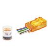 Cat6 Ez Rj45 Konnektör - 100 Adet Turuncu / Özel Plastik Kutulu ND2405
