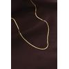 Çelik Gold Renk 60 cm İnce İtalyan Zincir Kolye - TJ-BKO6227