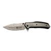 Columbia A2120A Damascus Gri Kamp Çakısı 21cm- Manuel, Desenli Bıçak, Kemerlikli