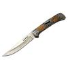 Columbia A3159-D Kahverengi Kamp Çakı 23,5cm- Ahşap Sap, Kaplan İşlemeli, Kemerlikli