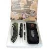 Columbia FST-3070-B Kamp Çakısı Fenerli Grn. 21,5 cm Manuel, Kemerlikli