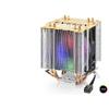 Cpu İşlemci Kule Tipi Soğutucu 500 Serisi Çift Fanlı 4 Bakır Borulu Rgb - Siyah ND2604