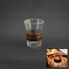 Dmr Home DMR-2427 Ahşap Tutacaklı, Çizgili Cam Bardak - 330 ml