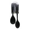 DMR Home DMR-4850 | 2'li Silikon Kaşık Spatula Seti - Geniş Ağızlı (22.5cm) & Dar Ağızlı (27.5cm) Pişirme ve Karıştırma Kaşıkları