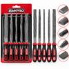 EMVPRO EMKA-5212 ( 5PCS ) ÇELİK EĞE SETİ ( BALIK SIRTI & ÜÇGEN & KARE & YUVARLAK & DÜZ GENİŞ ) (EĞE=20CM+PLS.SAP=10CM= 30CM)*36