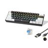 Gaming Mekanik Rgb Klavye Blue Switch - Siyah Beyaz MF1701BW