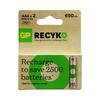 GP ReCyko 650mAh AAA Şarjlı İnce Pil 2'li Paket