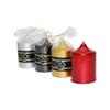 Gül Candle 5x7 Küçük Yaldızlı Takoz Mum