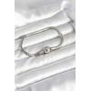 Gümüş Renk Pirinç Charm Bileklik - TJ-BB8015