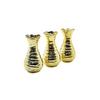 İbico İ12-103 Vazo Biblo - Orta Boy Gold Seramik Dekoratif Süs Eşyası