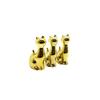İbico İ12-105 Kedi Figürlü Biblo - Orta Boy Gold Seramik Dekoratif Süs Eşyası