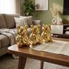 İbico İ12-117 Ayıcık Figürlü Biblo - Mega Boy Gold Seramik Dekoratif Süs Eşyası