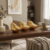 İBİCO İ12-132 ( KUŞ & KÜÇÜK ) ( GOLD & SERAMİK ) BİBLO & DEKORATİF SÜS EŞYASI*12X30