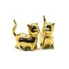 İbico İ12-188 Kedi Figürlü Seramik Biblo - Gold Büyük Boy Dekoratif Süs Eşyası