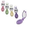 İbico İ15-033 Oval Kulaklı Katlanır Çocuk Aynalı Tarak 18cm Renkli Plastik