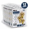 İbico İ17-009 3'lü Gold Geyik Figürlü Krom Görünümlü Plastik Askı (Yapışkanlı, Mika Kristal Plaka) 3kg