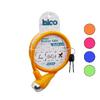 İbico İ18-056 Anahtarlı Bisiklet Kilidi 12 mm x 80 cm - Metal Uçlu Plastik Kafalı Renkli Kılıflı