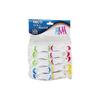 İbico İ21-035 Beyaz & Renkli Uç Silikon & Plastik Mandal 10 Adet
