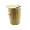 İBİCO İ21-075 ( YUVARLAK ) ( 35X60CM ) ( BAMBU AHŞAP ) KİRLİ ÇAMAŞIR SEPETİ ( SEYYAR KAPAKLI ) ( KUMAŞ ÇANTALI ) ( İP KULPLU )*12