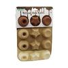 İbico İ22-040 Rüzgar Gülü, Yıldız ve Klasik Çizgili Silikon Mini Muffin Kek Kalıbı