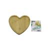 İbico İ22-186 Kalp Model Ahşap Bambu Servis Sunum Tepsisi & Tahtası 20.5 x 19.5 x 1.4 cm