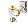 İbico İ22-343 French Press Metal Kafes & Bambu Sap Bambu Kapak 600ml Cam Bitki Süzgeci