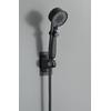 İbico Royal Siyah Kademeli Stoplu Duş Başlığı