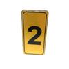 Kapı Numarası No-2 Silikonlu Yapışkanlı