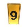 Kapı Numarası No-9 Silikonlu Yapışkanlı 10x20 cm