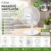 Kiwi 7625 Masaüstü Vantilatör 12 inç - 35W 5 Kanatlı 3 Kademe Hız 30 cm Çap